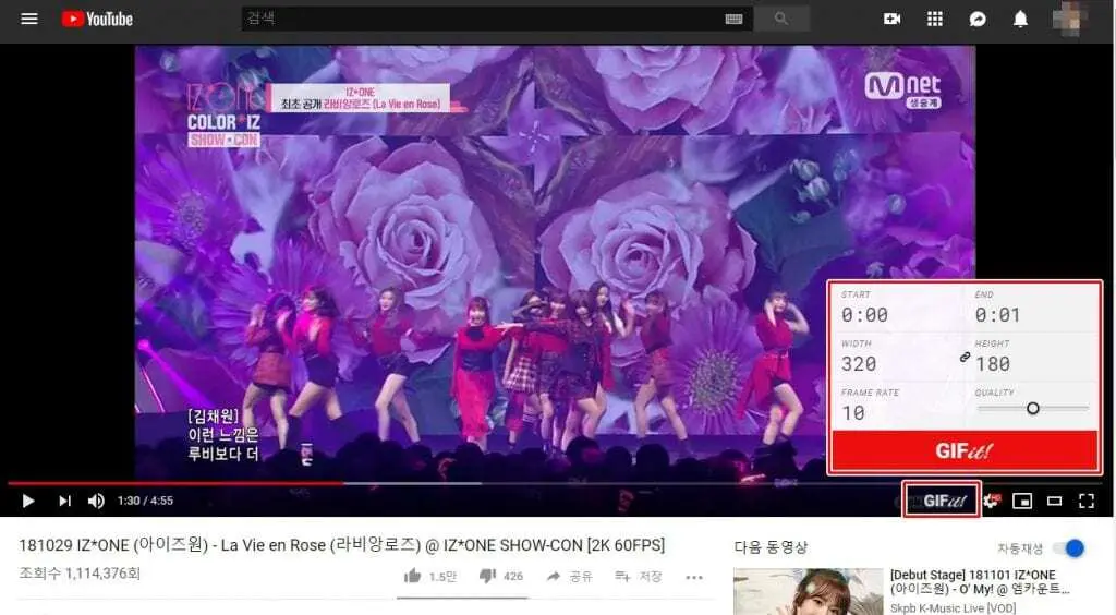 유튜브 GIF