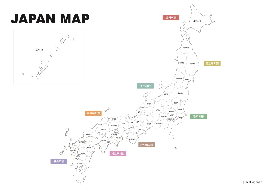 일본 지도