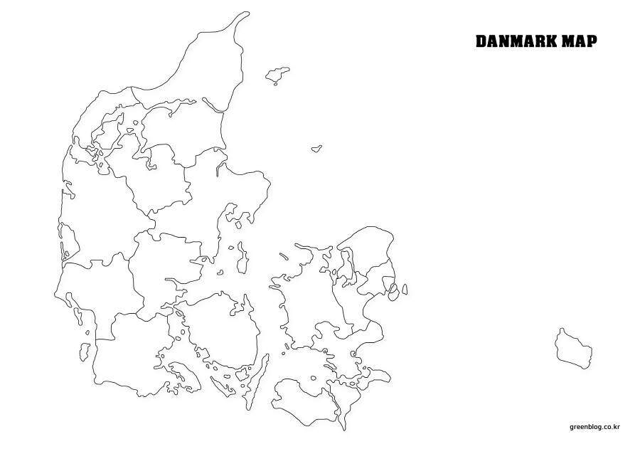 덴마크 지도