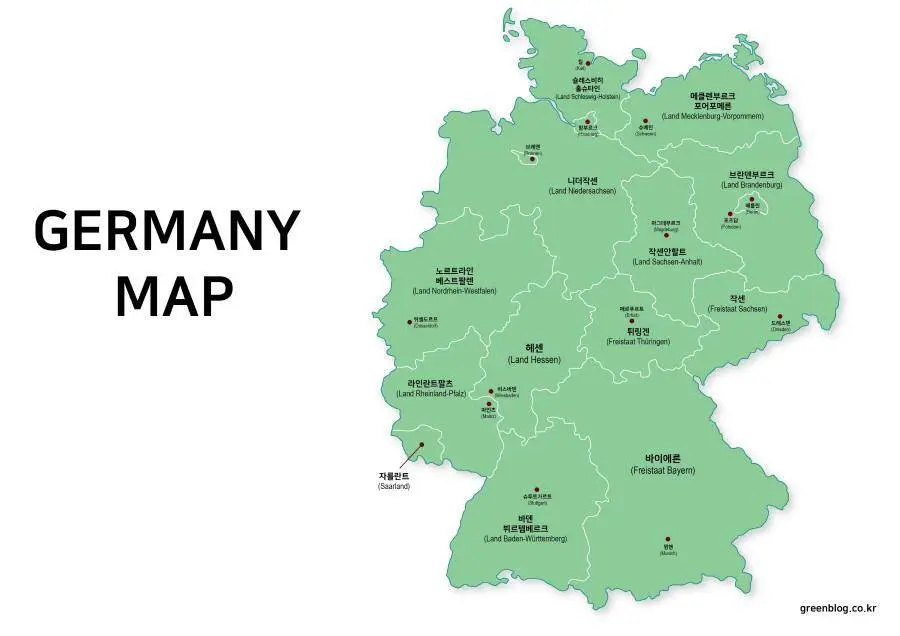 크기변환 독일 지도