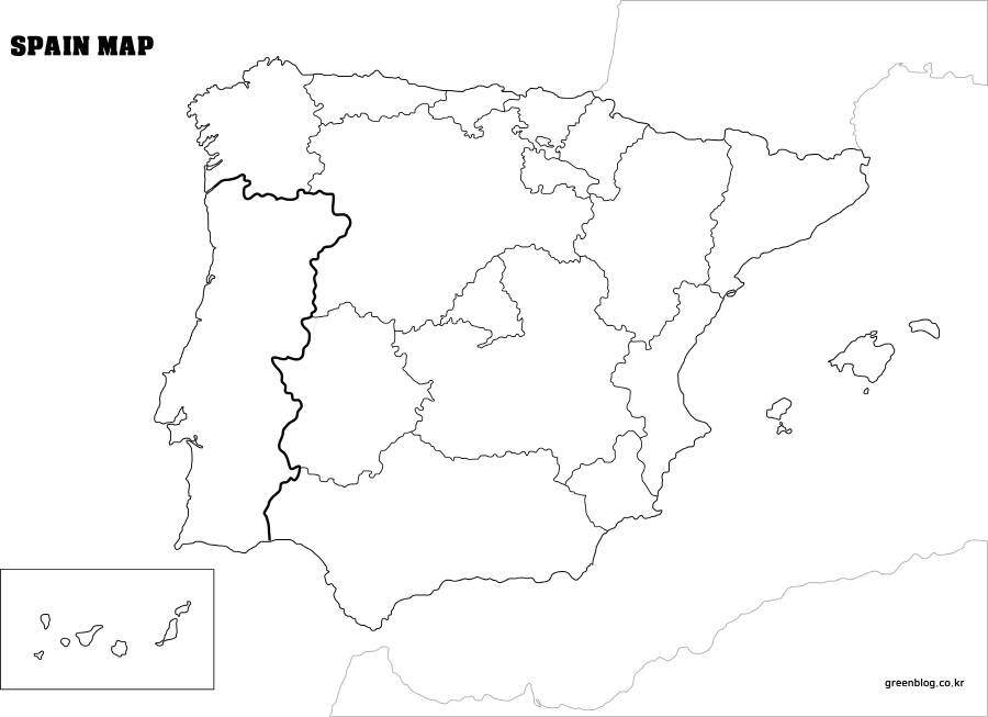 스페인 지도