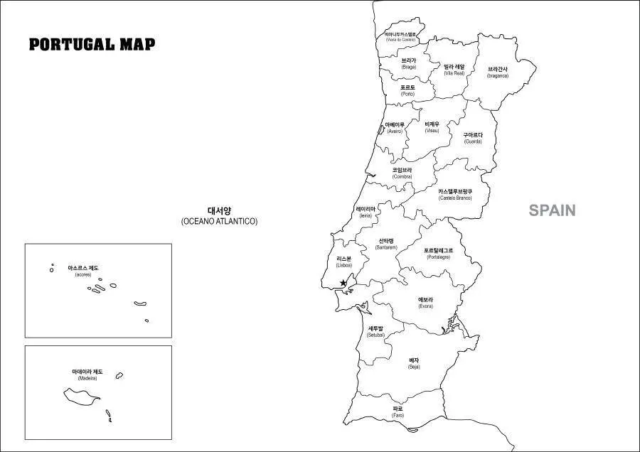 포르투갈 지도