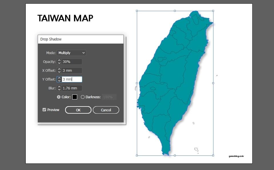 일러스트레이터 그림자 효과 만드는 2가지 방법 - GREEN BLOG