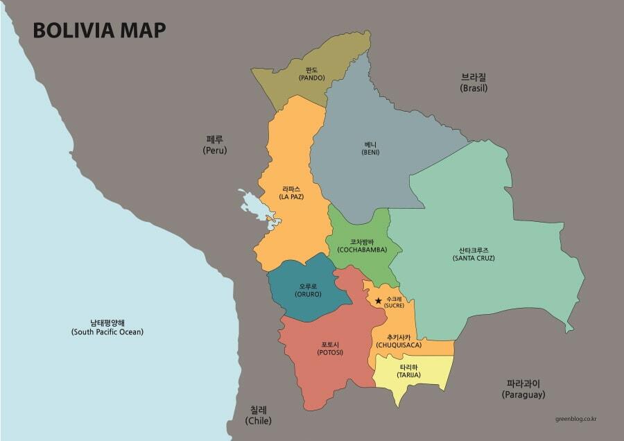 볼리비아 지도