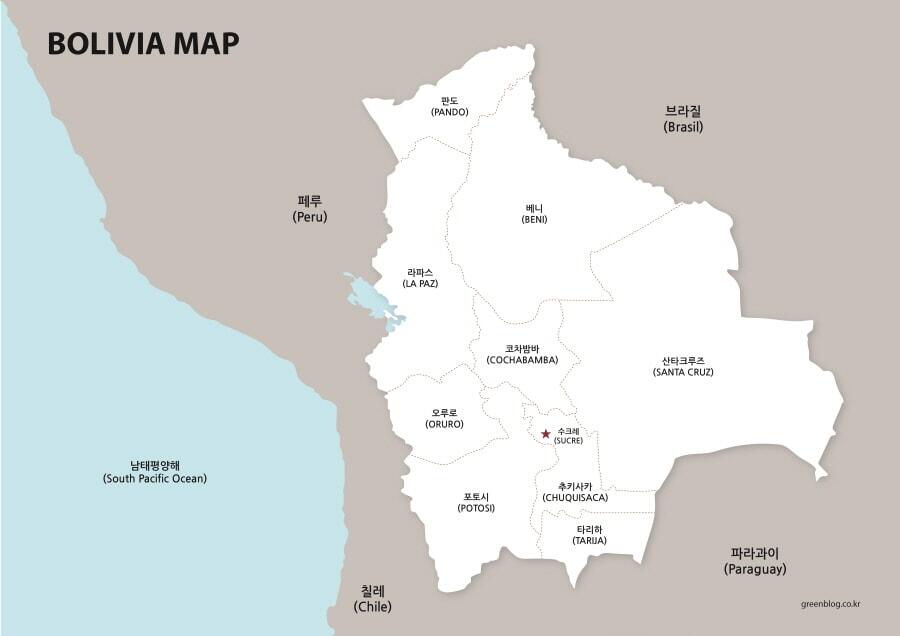 볼리비아 지도