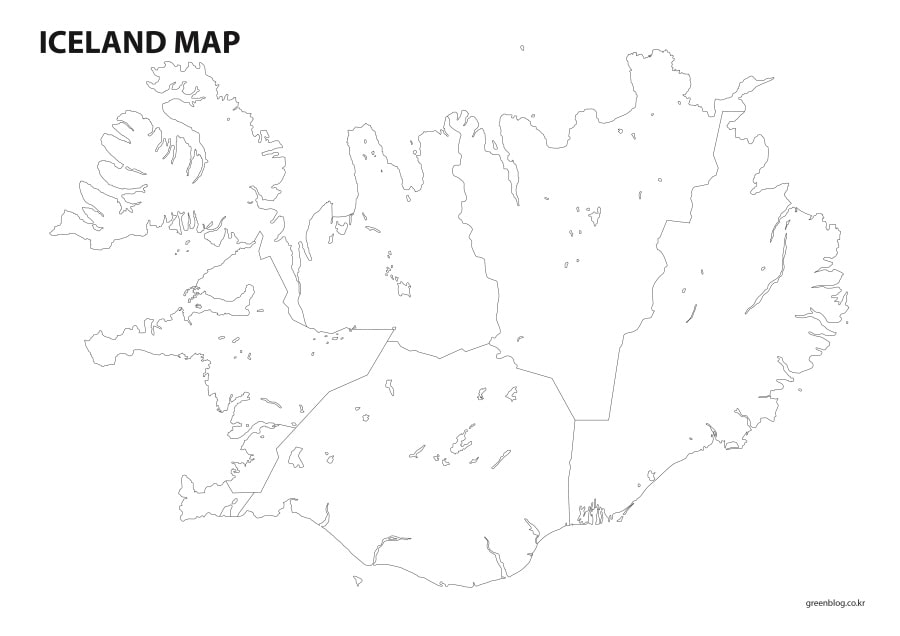 아이슬란드 지도