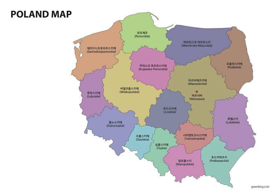폴란드 지도