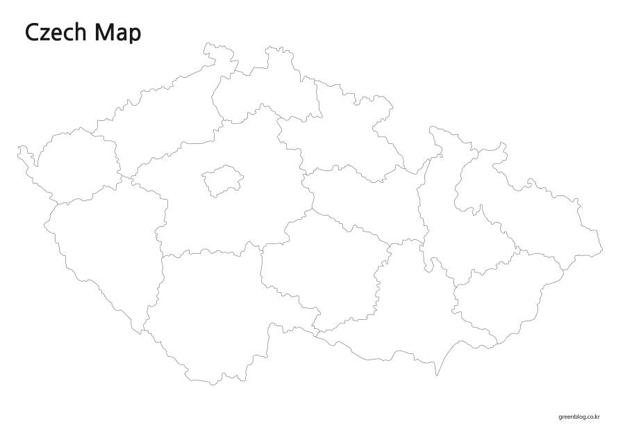 체코 지도