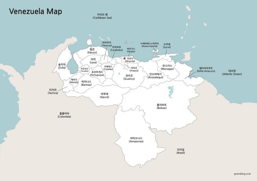 베네수엘라 지도