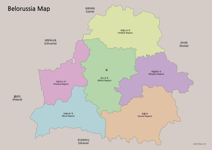벨라루스 지도