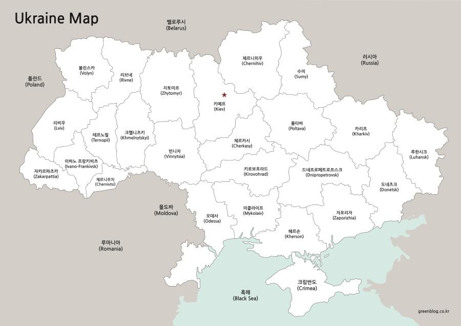 지도 러시아 우크라이나 우크라이나 지도