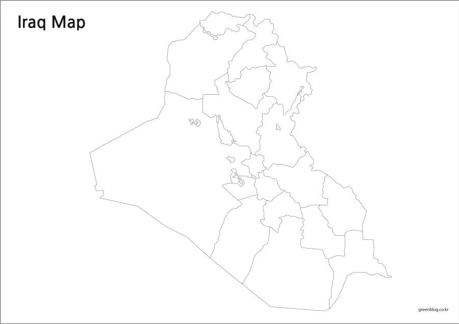 이라크 지도