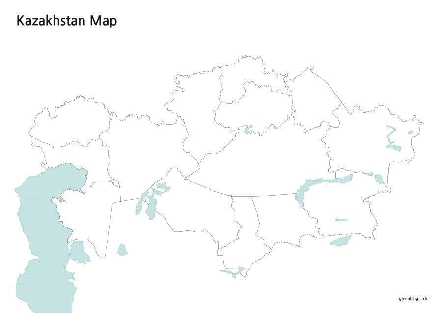 카자흐스탄 지도