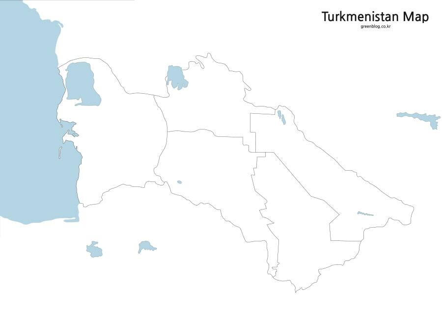 투르크메니스탄 지도