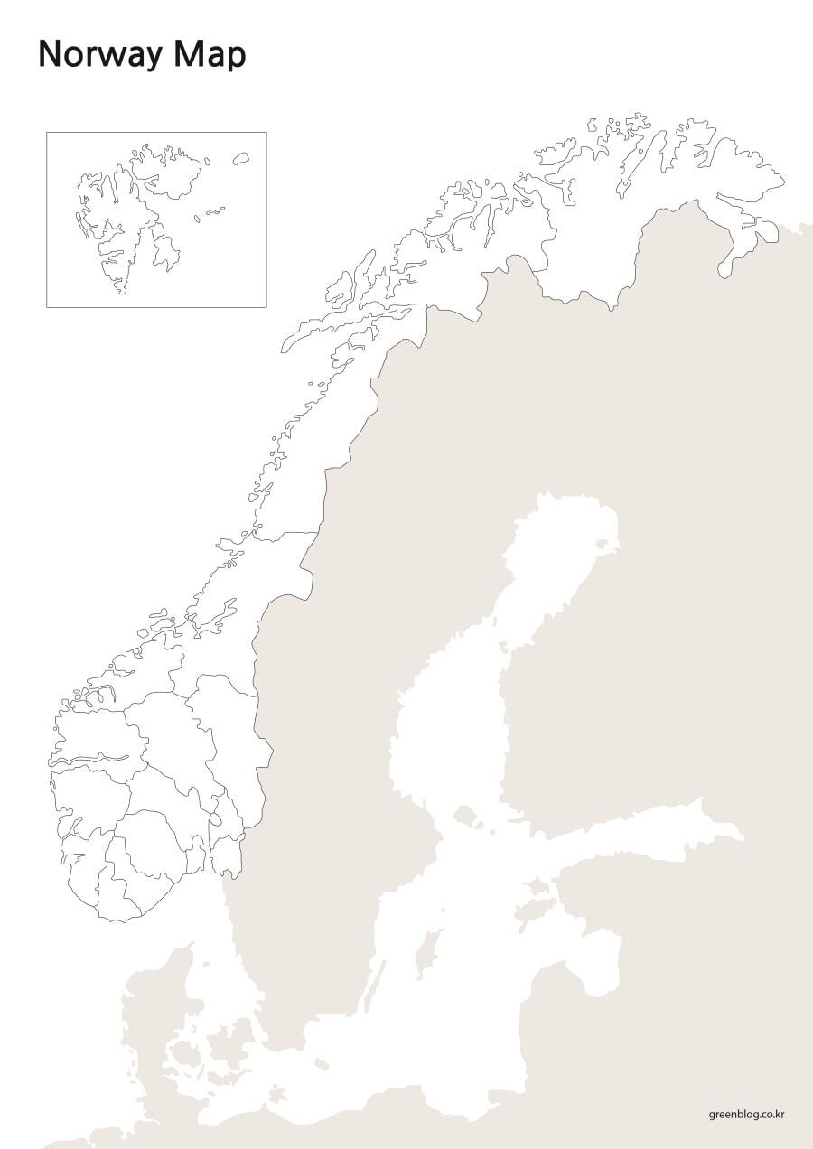 노르웨이 지도