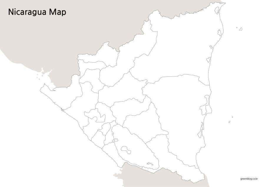 니카라과 지도