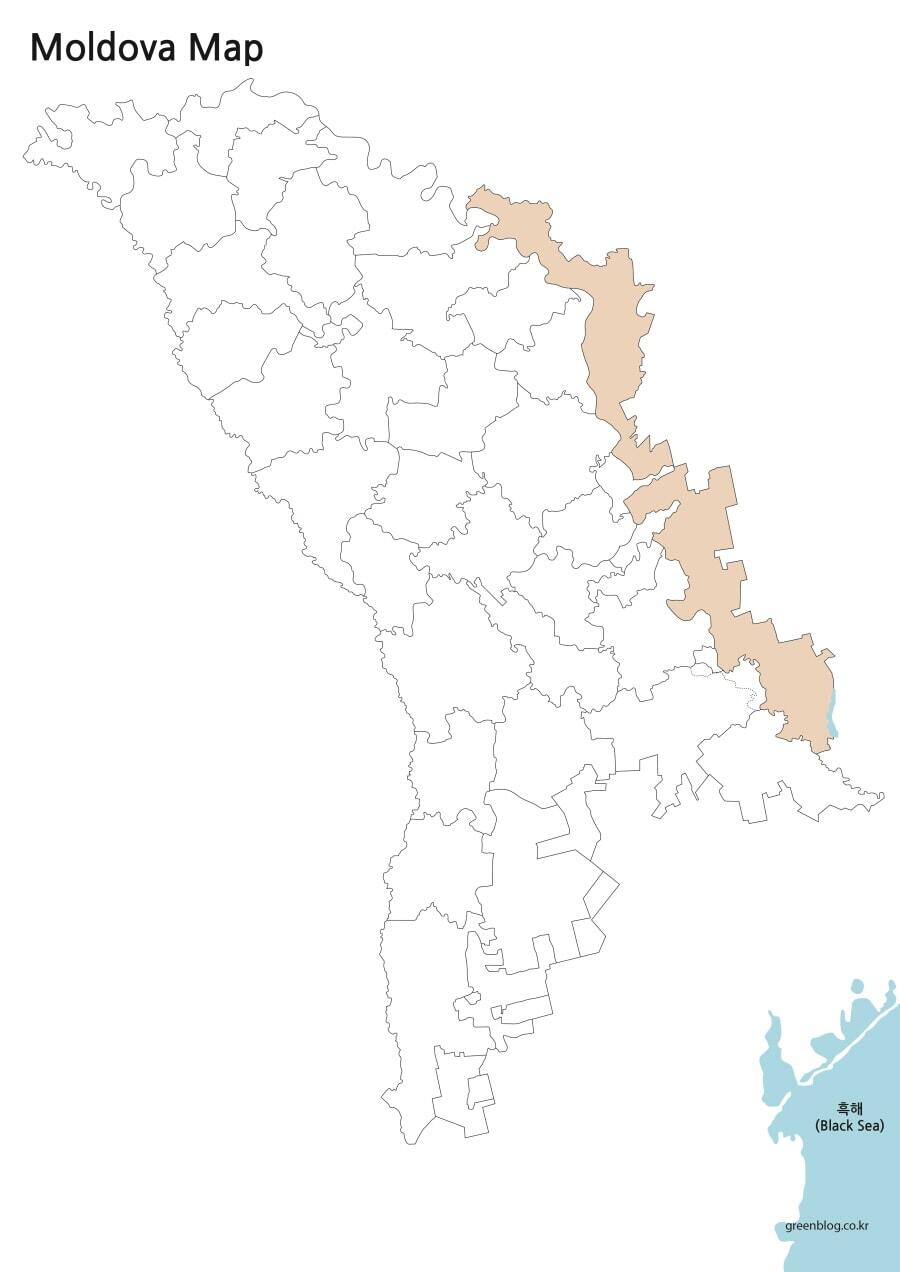 몰도바 지도