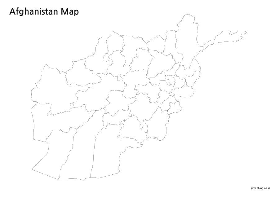 아프가니스탄 지도