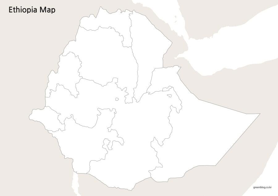 에티오피아 지도