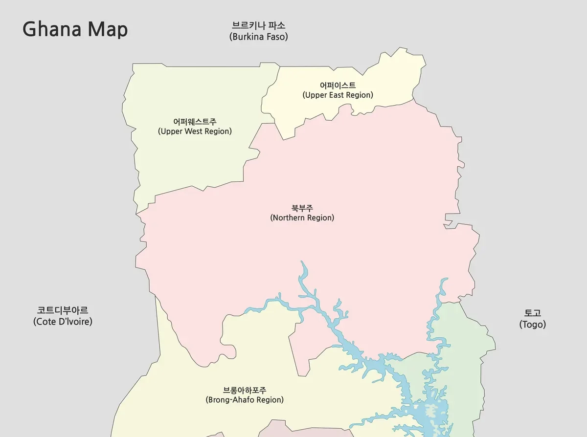 가나 지도 대표 이미지