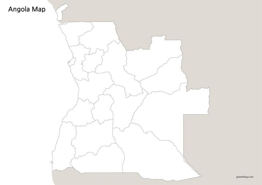 앙골라 지도