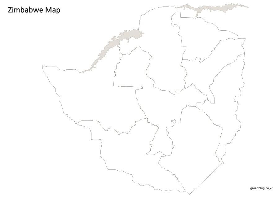 짐바브웨 지도