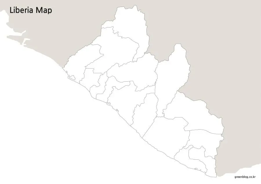 라이베리아 지도