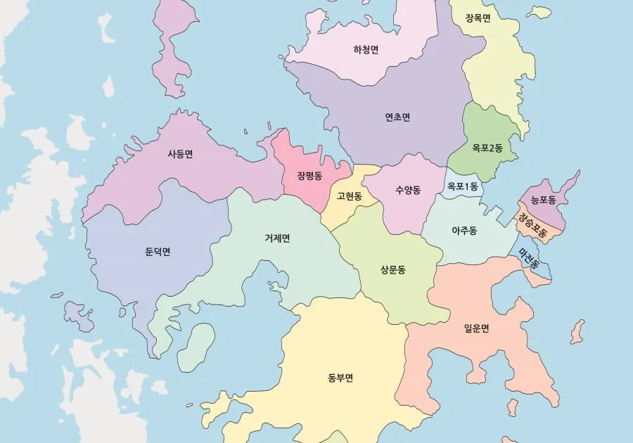 거제도 지도