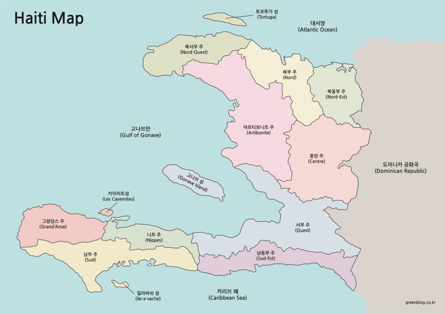 아이티 지도