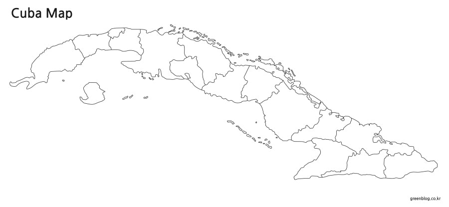 쿠바 지도