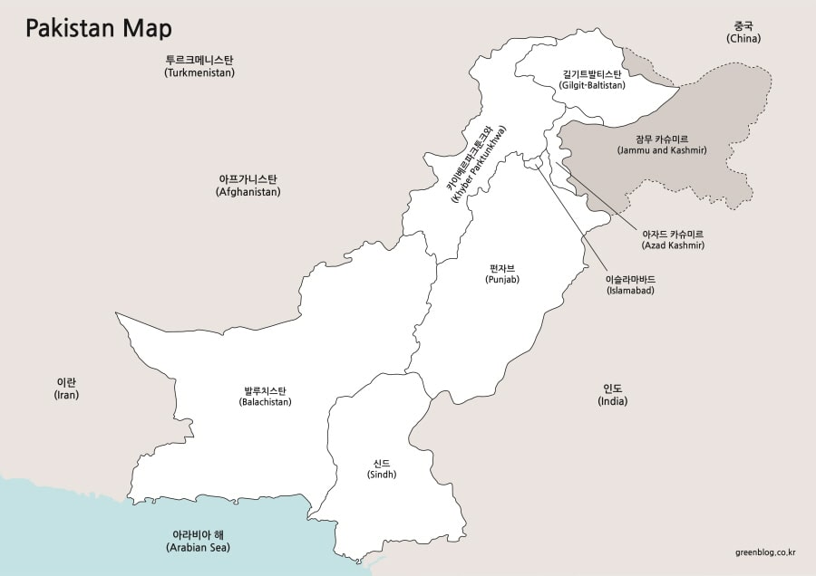 파키스탄 지도