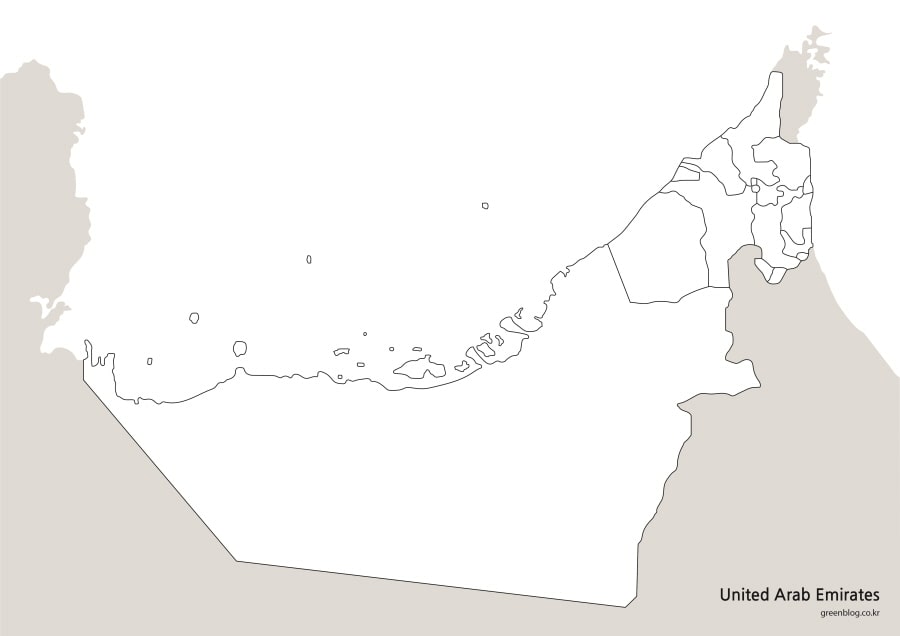 아랍에미리트 지도