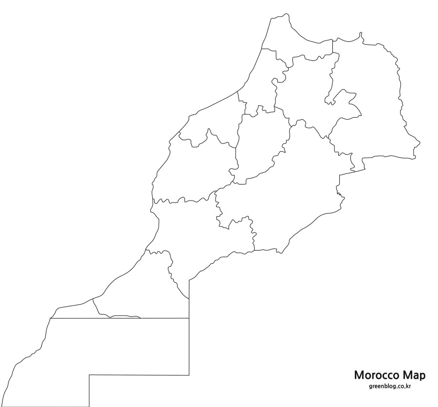 모로코 지도