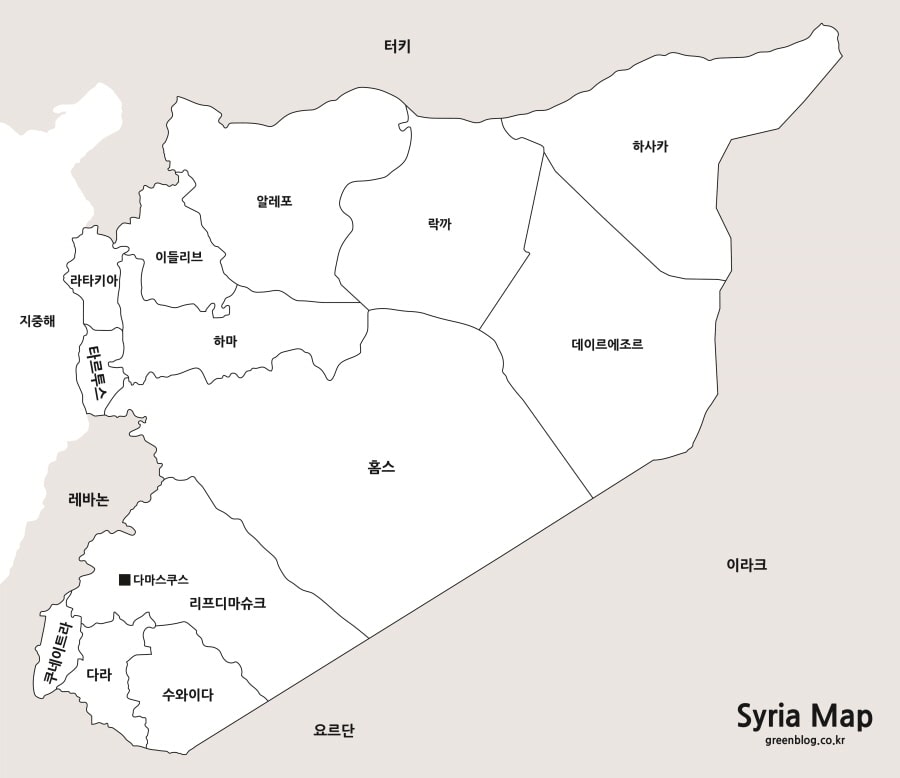 시리아 지도