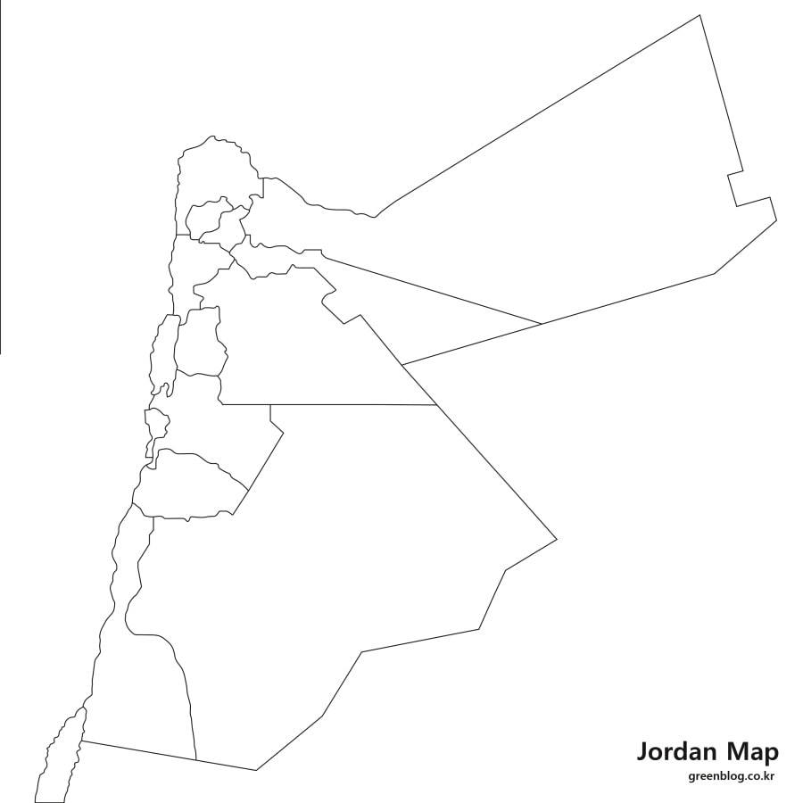 요르단 지도