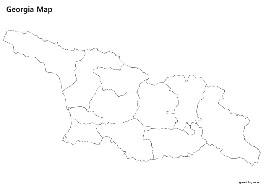 조지아 지도