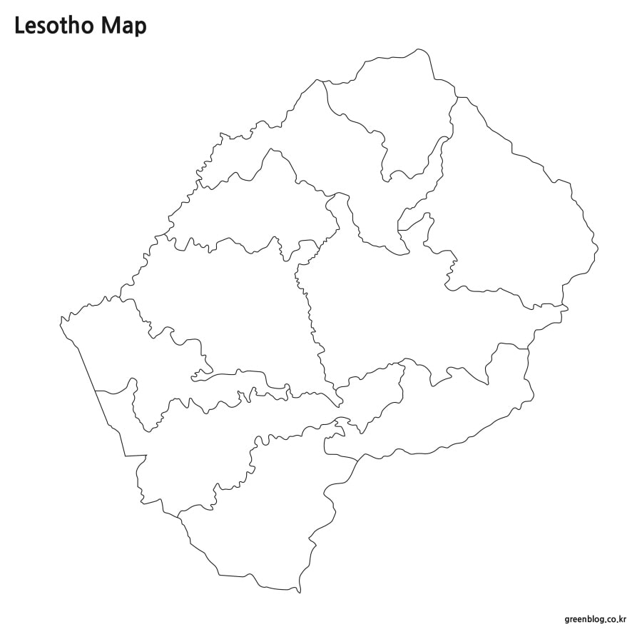 레소토 지도