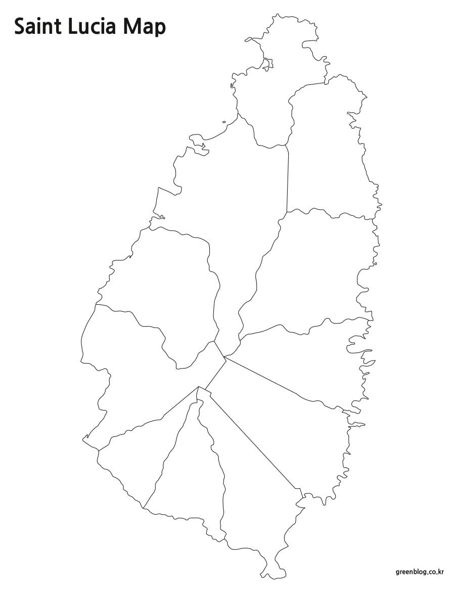 세인트루시아 지도