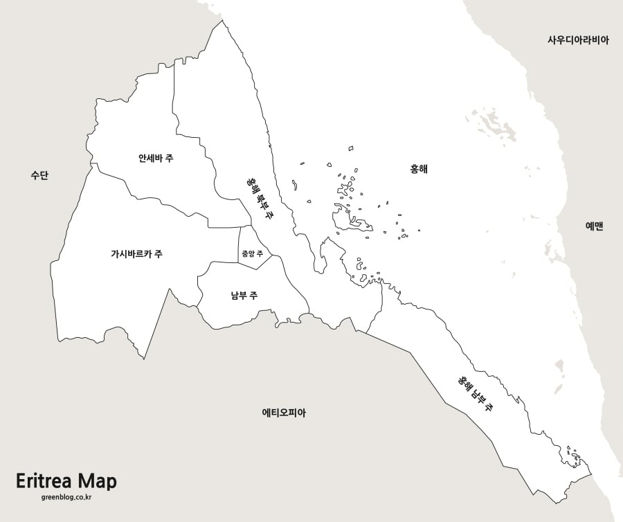 에리트레아 지도