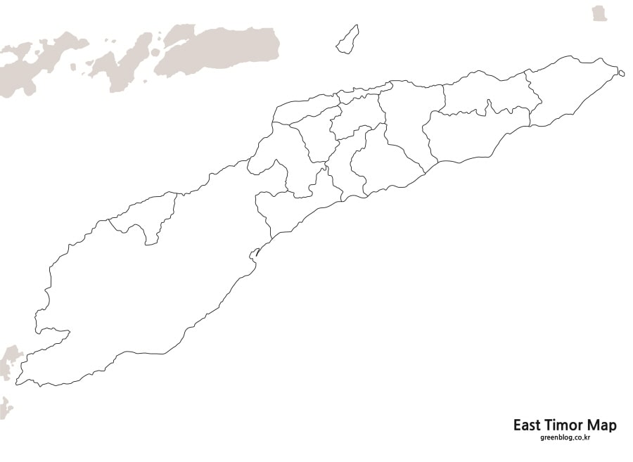 동티모르 지도