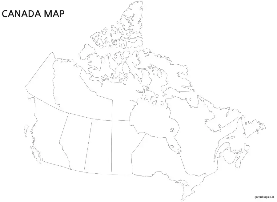 캐나다 지도