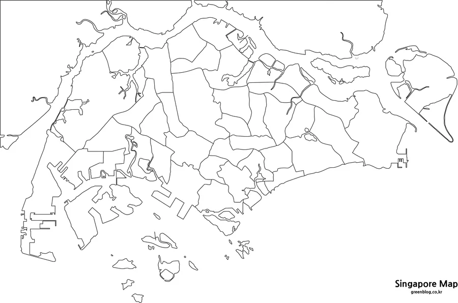 싱가포르 지도