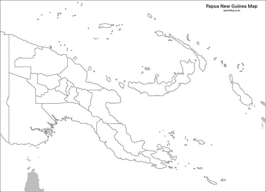 파푸아뉴기니 지도