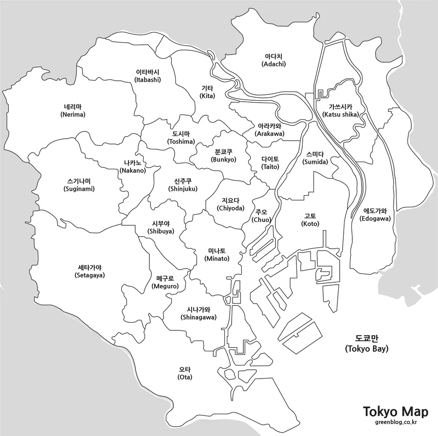 도쿄 지도
