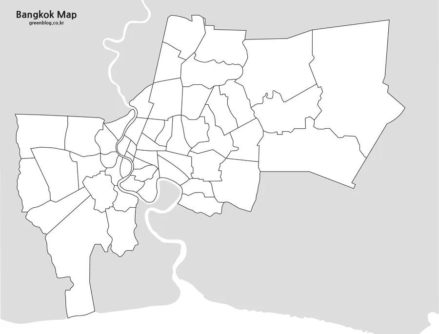 방콕 지도