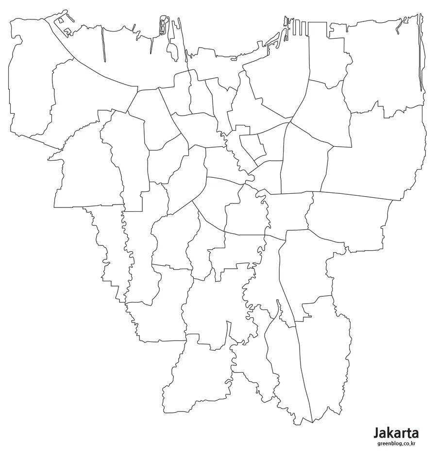 자카르타 지도