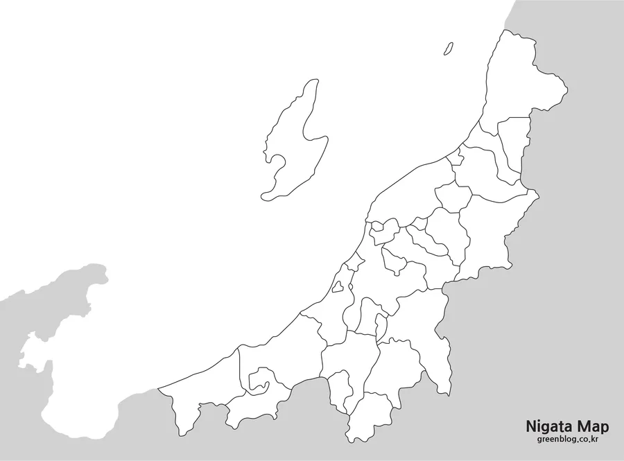 니가타현 지도
