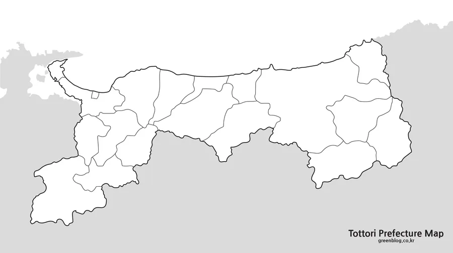 돗토리현 지도