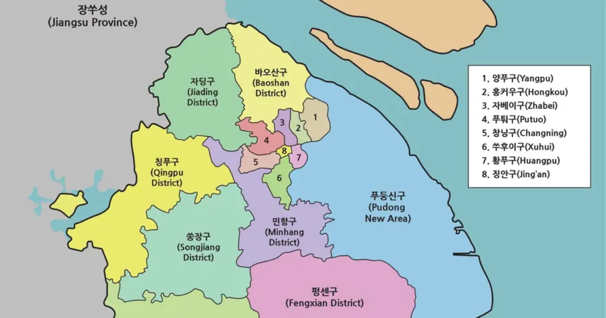 상하이 지도