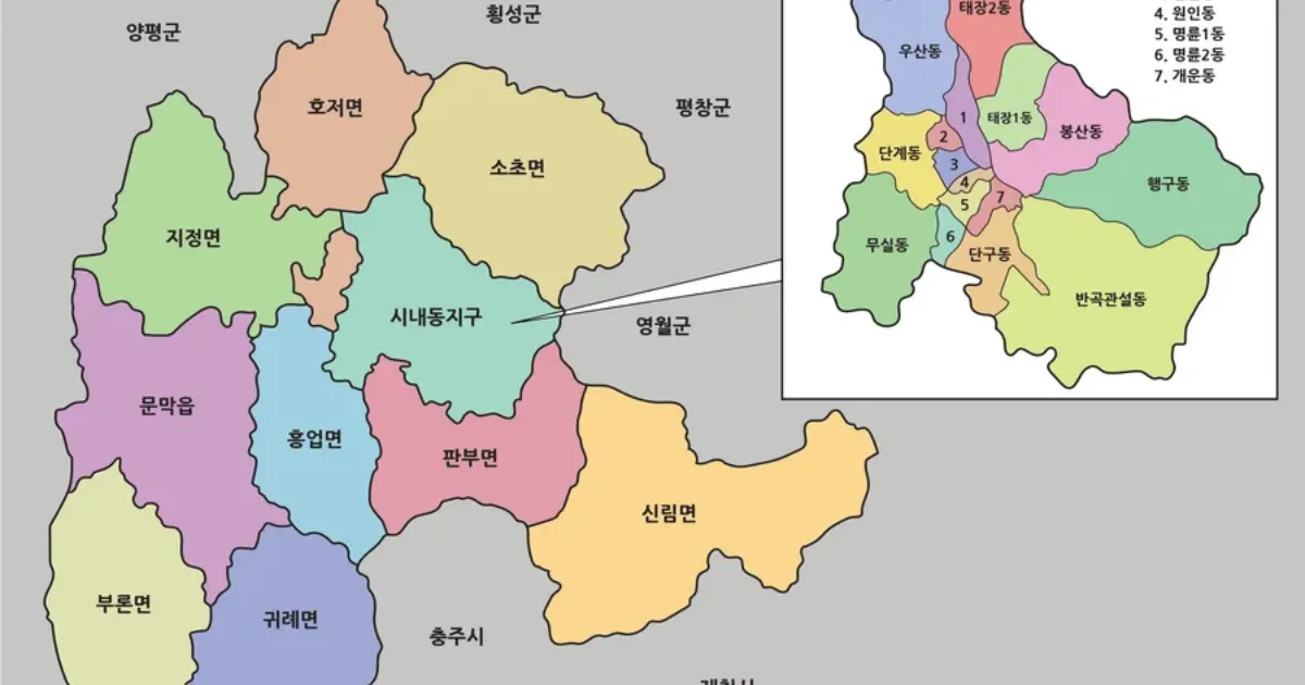 원주 지도